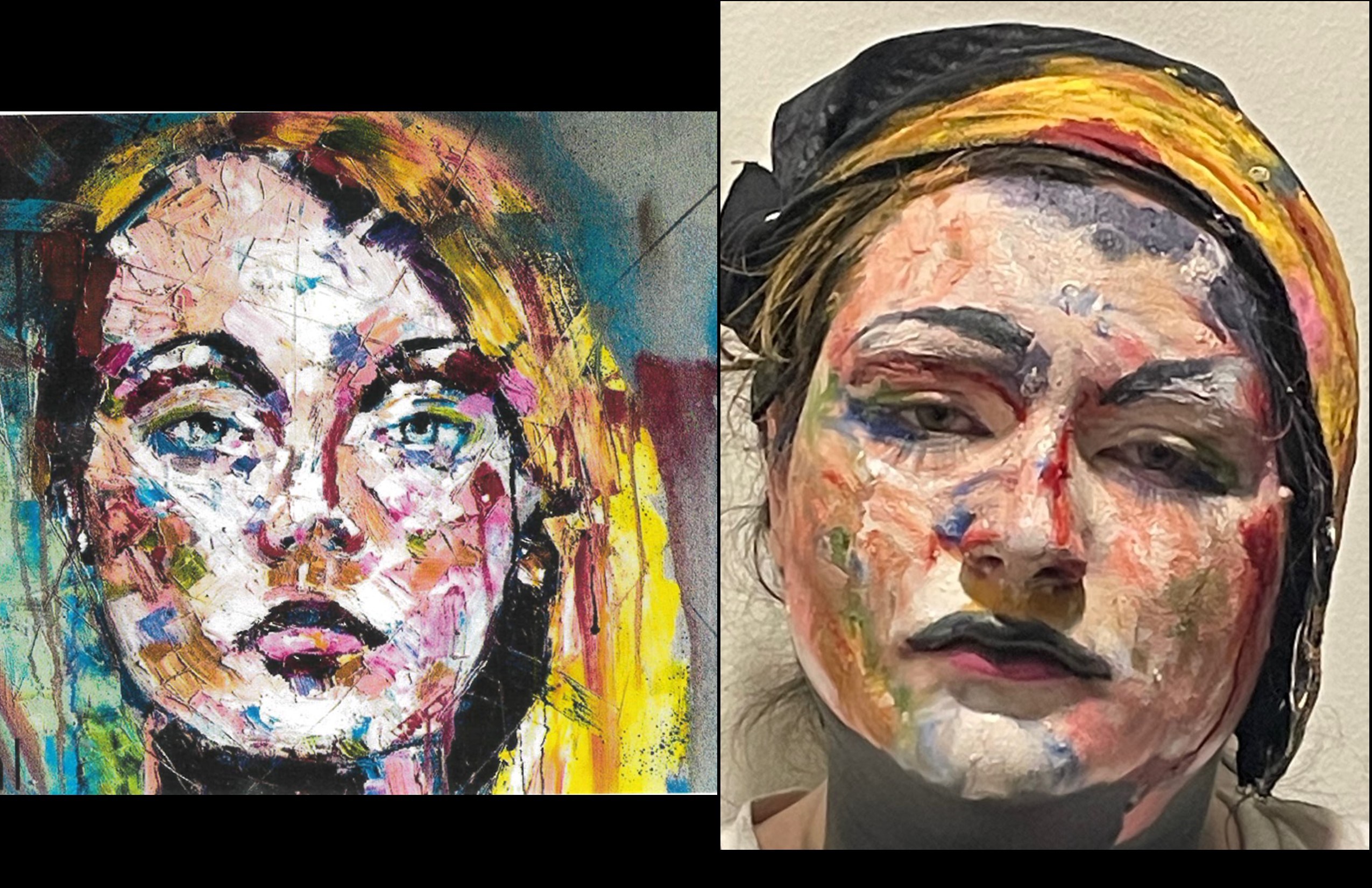 Makeup Students' Living Portraits Project Fall 2022