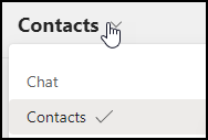Chat Contacts Tab