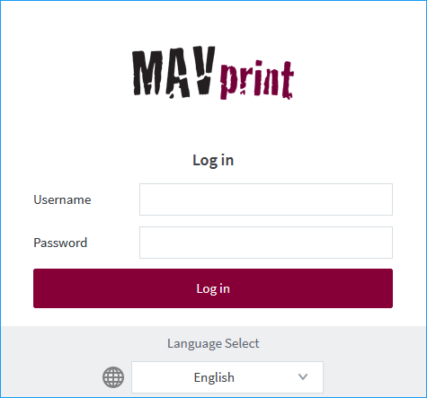 MAVprint Login