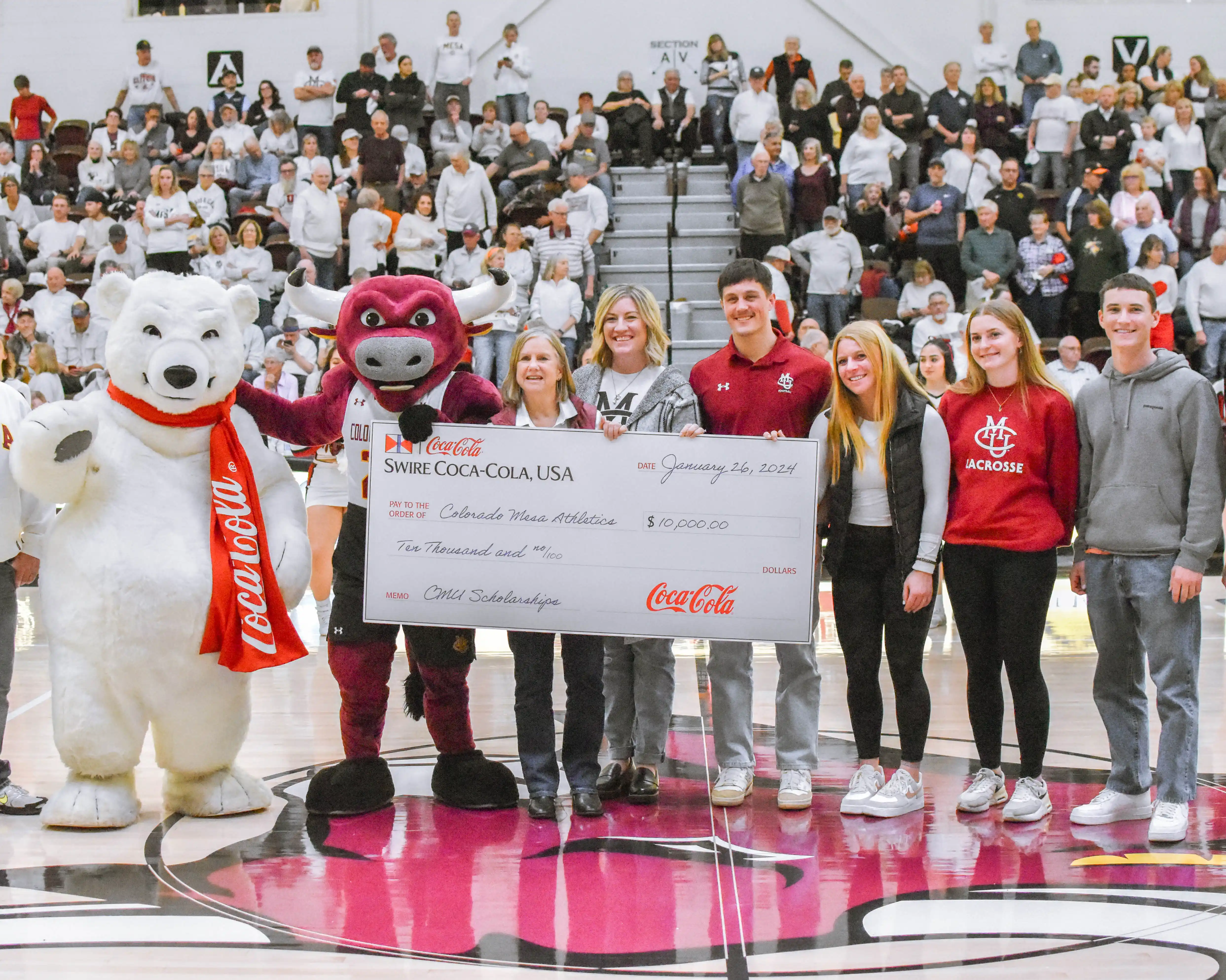 Coca-Cola Presents Annual Blizzard in Brownson Basketball Game