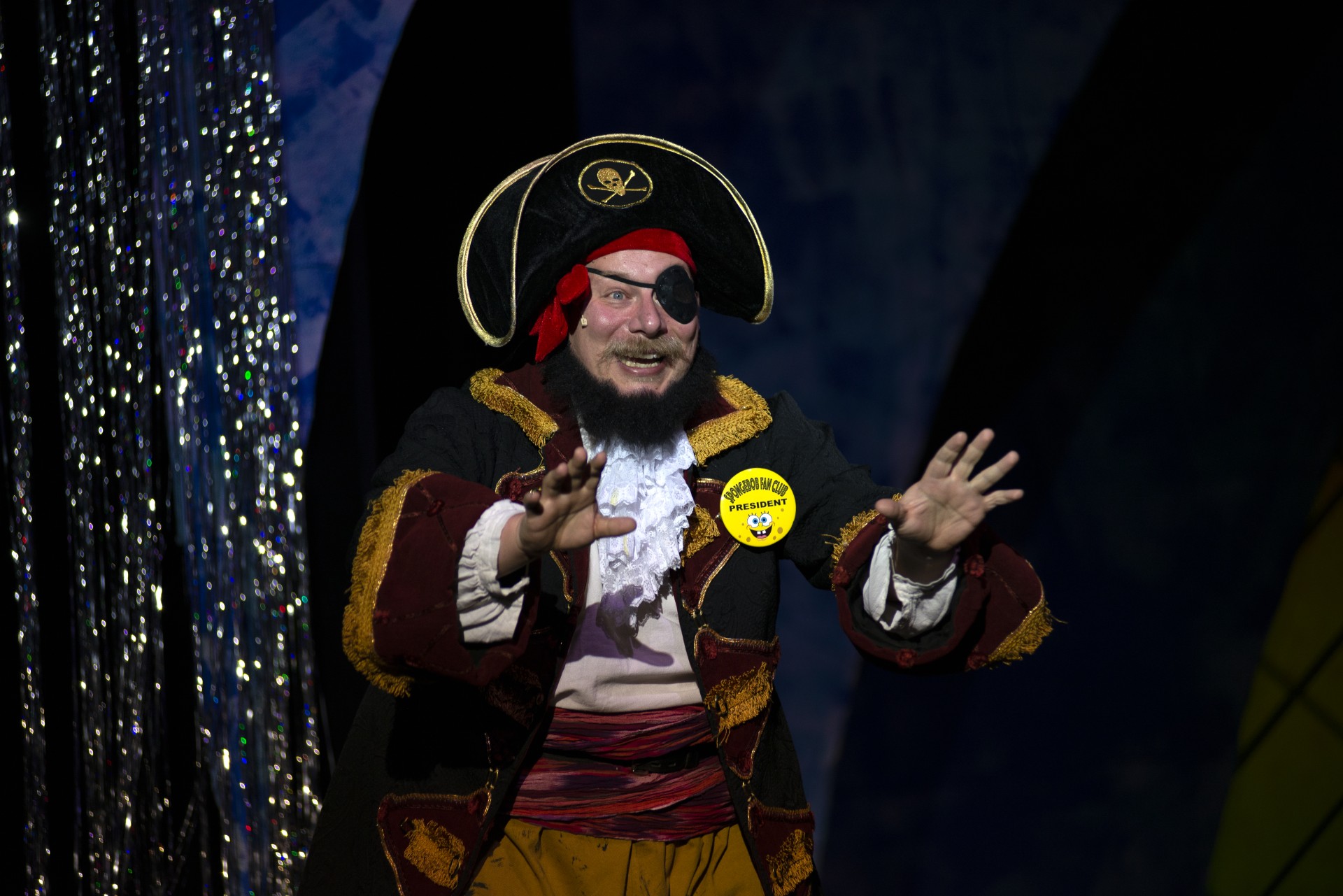 Jeremy Franklin in the 2022 production of The SpongeBob Musical