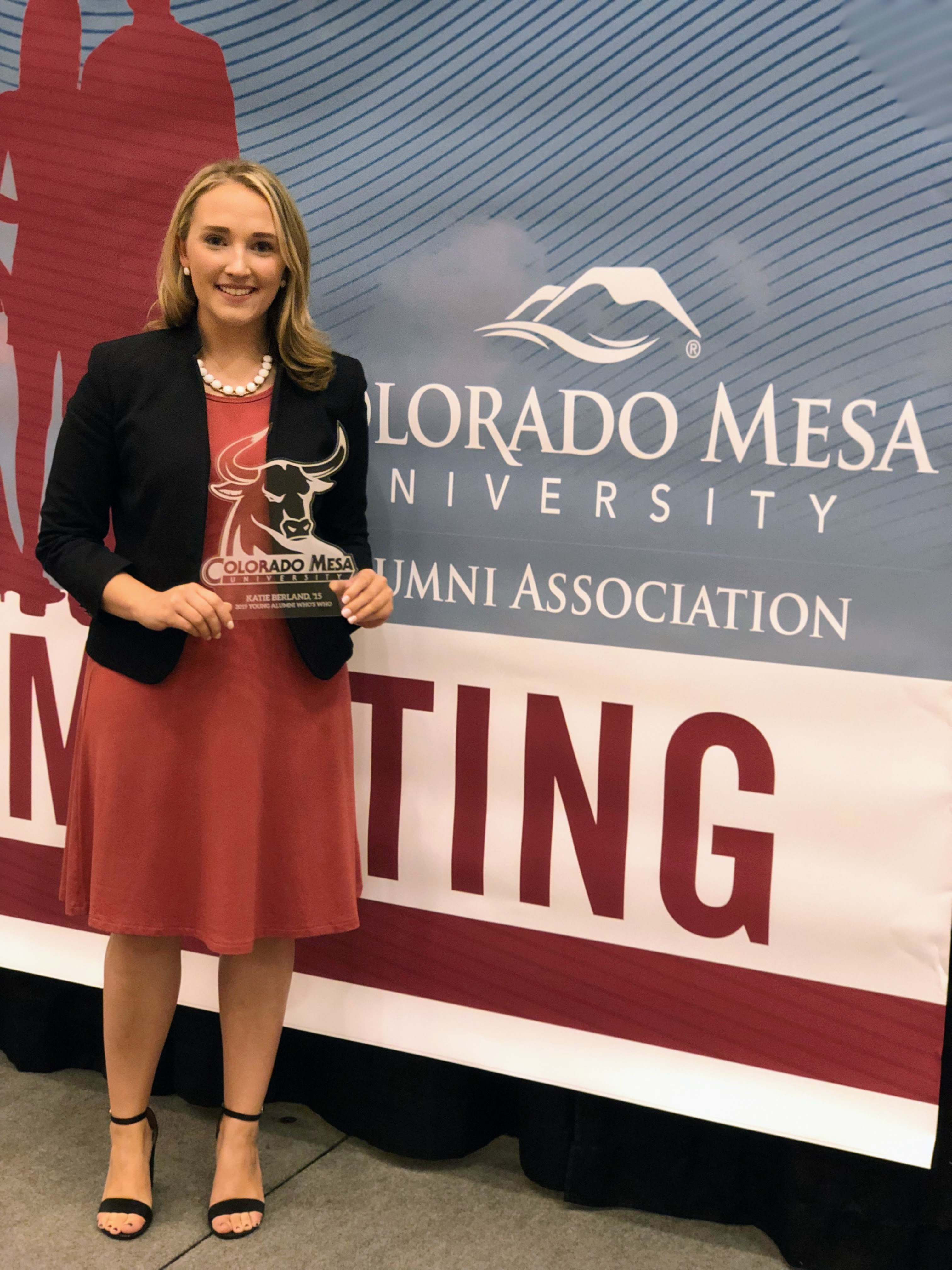 Katie won the CMU Alumni Association Who's Who Award in 2019